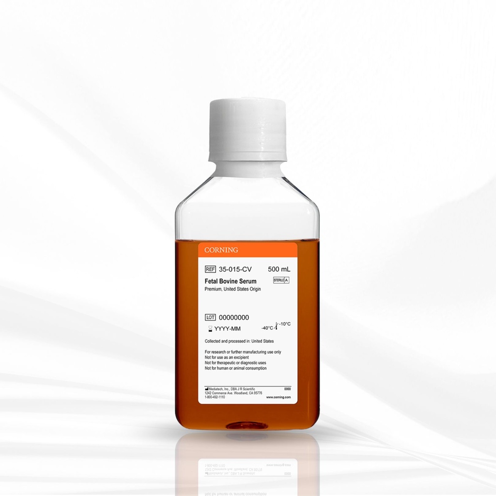 Corning®Fetal Bovine Serum, 500 mL, Premium, United States Origin