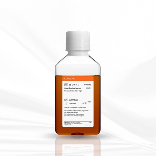 [MT-CC-35-015-CV] Corning®Fetal Bovine Serum, 500 mL, Premium, United States Origin
